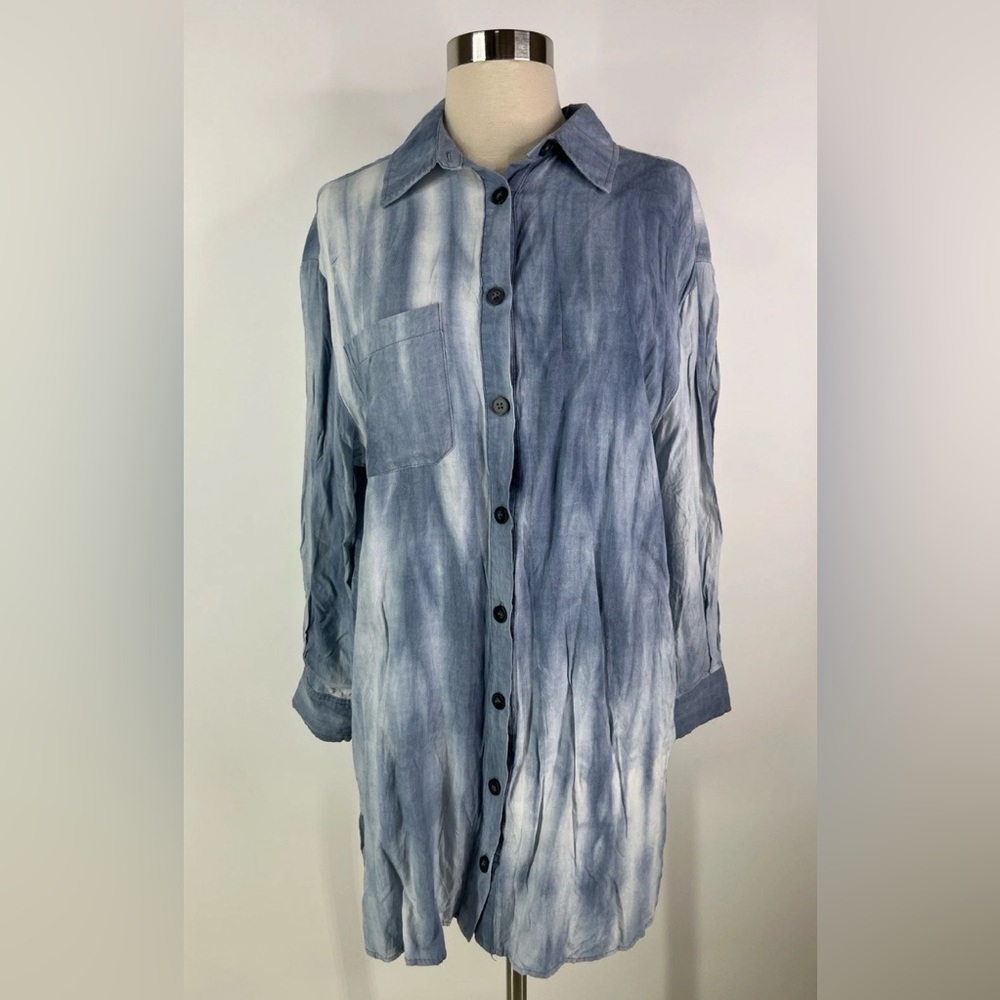 Aritzia Dress Forum Tie-Dye long sleeve Button-Up women’s sShirt